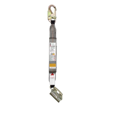 Super Anchor Safety ANSI Z359.13 Energy Absorber A-End Snaphook B-End Integral Adjuster Rope Grab 4015-M. 3004